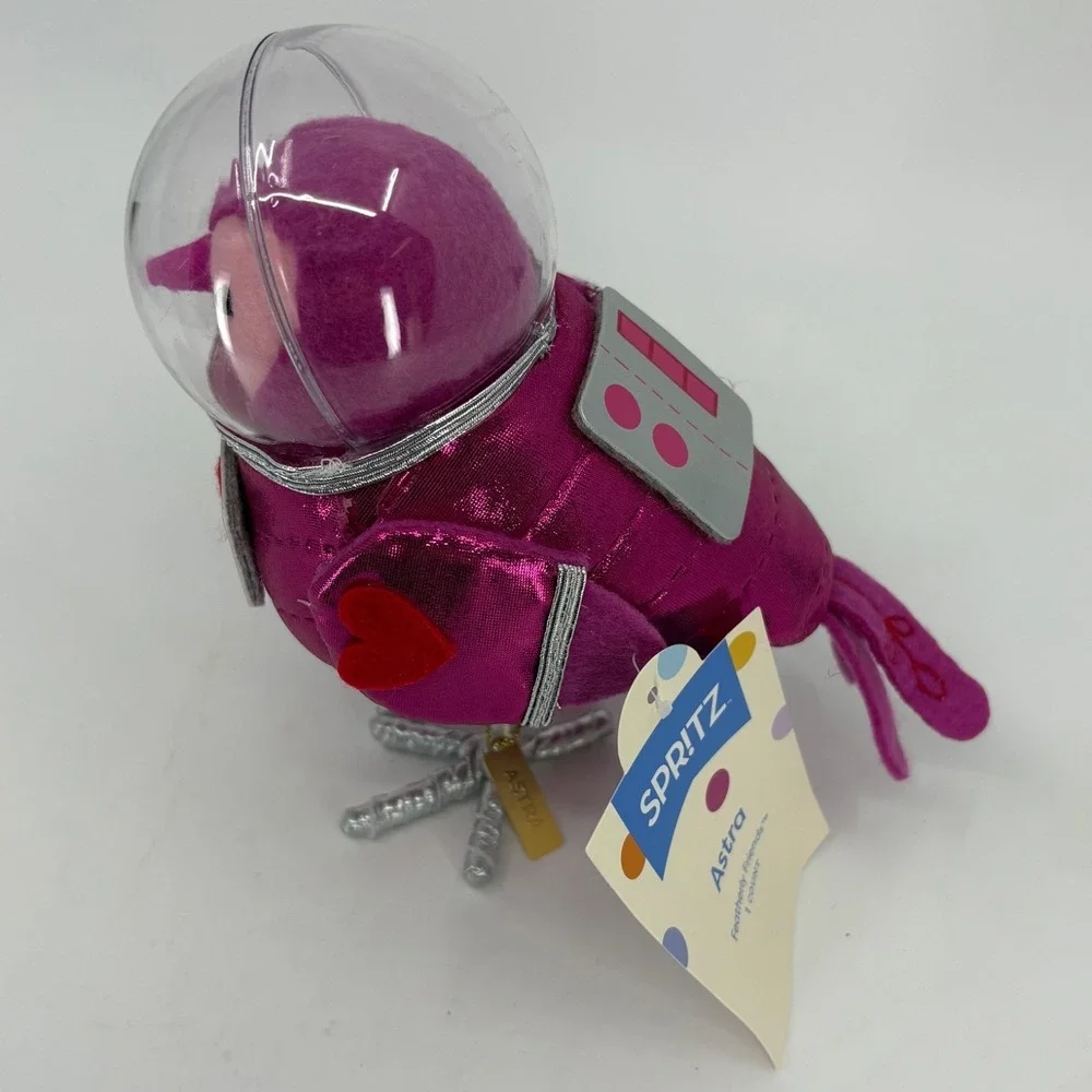 Featherly Friends Astra Astronaut Valentine's Day Target Spr!tz‎ Bird Figurine